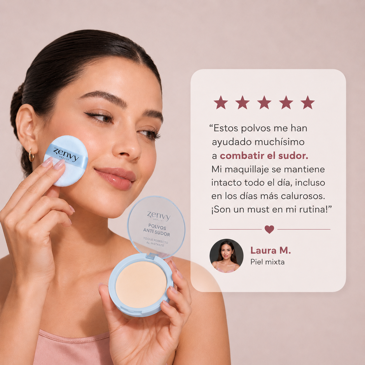 DRYSKIN Polvos faciales anti-sudor 24H
