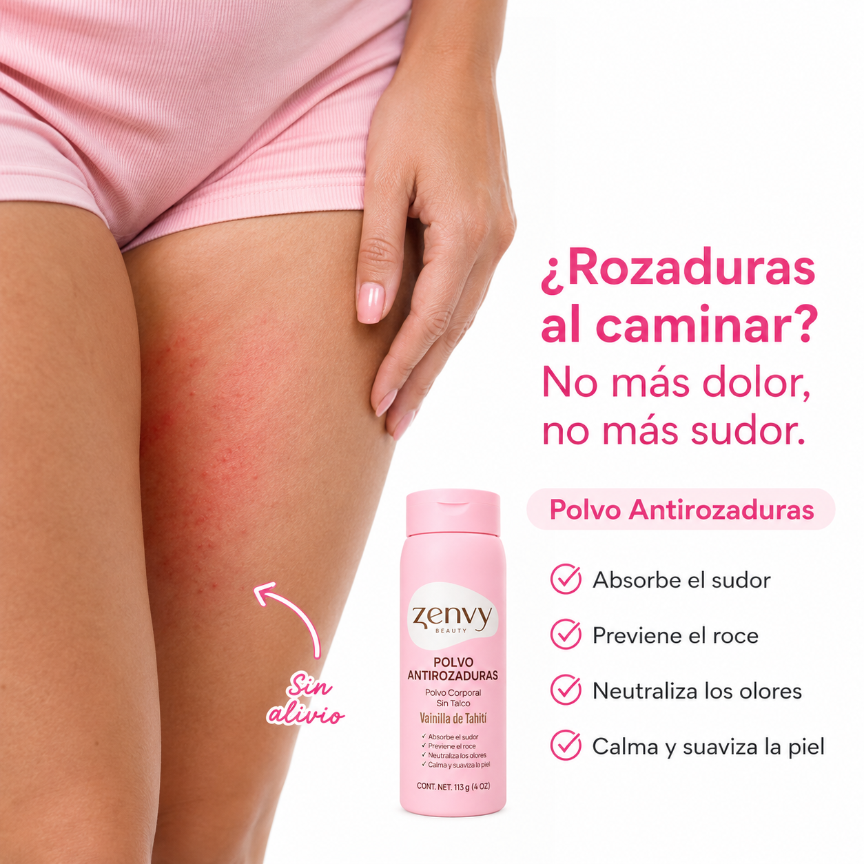 SILQUE POWDER Polvo Corporal Antirozaduras & Antisudor