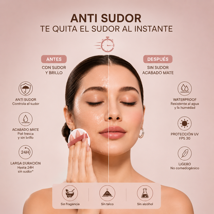 DRYSKIN Polvos faciales anti-sudor 24H