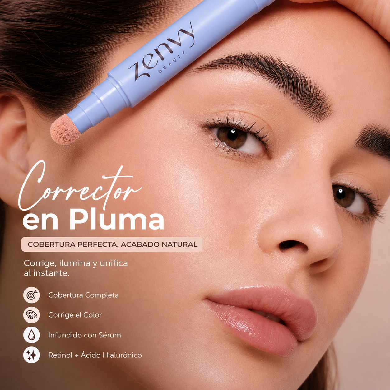 Airbrush Concealer - Corrector hidratante de larga duración.