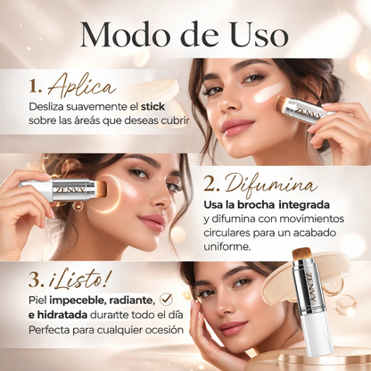 Radiant Skin Foundation Stick — Base Coreana Adaptativa al Tono de Piel
