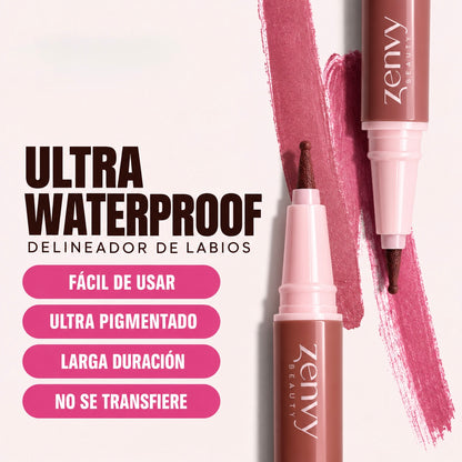Silky Lip Liner – Perfilador 2 en 1 Efecto Volumen